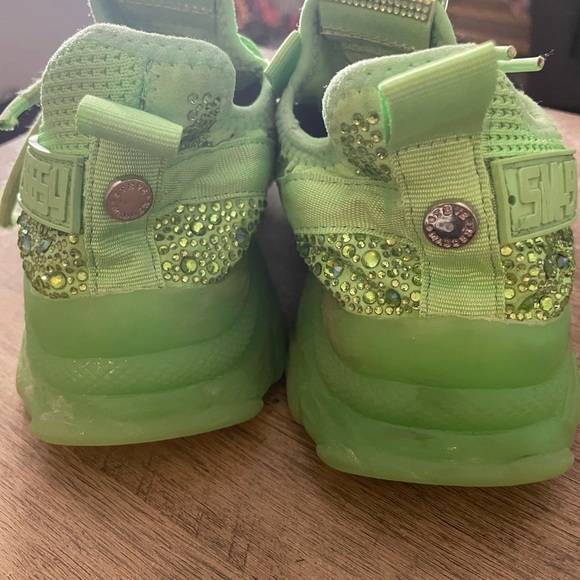 Steve Madden Women's Maxima Fabric Rhinestone Fashion Sneakers size 6M - Picture 7 of 8